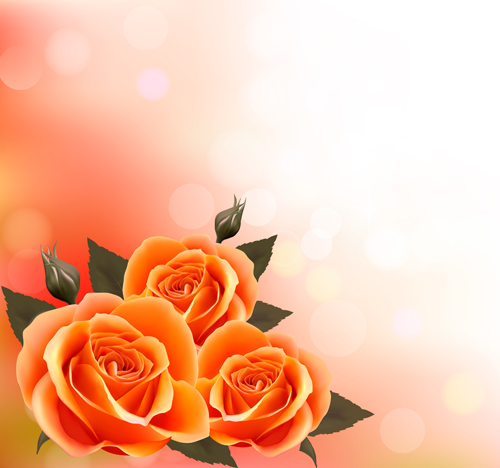 Vector set of spring flowers design graphics 05