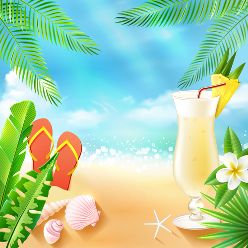summer holiday beach background 