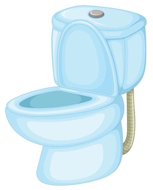 Vector toilet design elements set 03