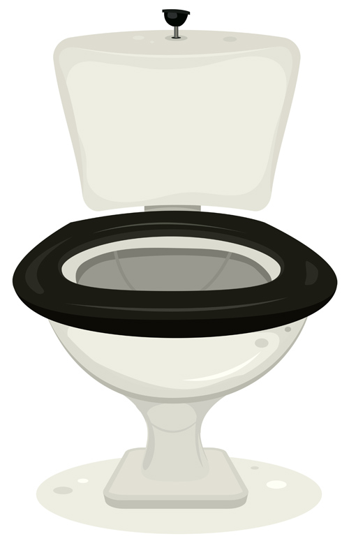 Vector toilet design elements set 04