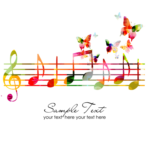 Vector Butterflies and flower background art 01