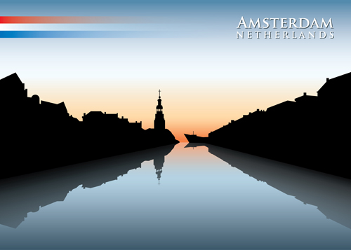 waterfront silhouette creative city 