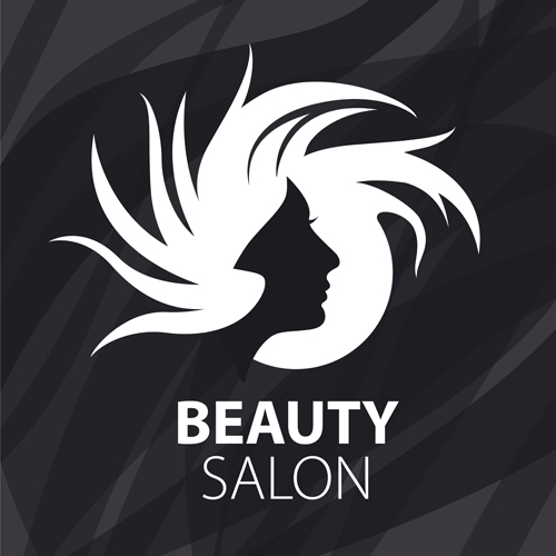 woman salon logos head beauty salon beauty 