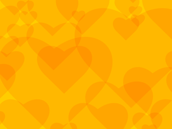 Yellow heart background vector
