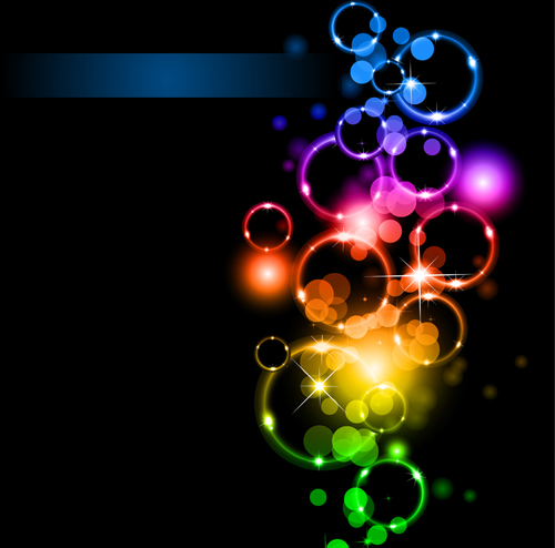 Dream Background with light effects design vector 04