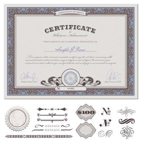 templates template certificates certificate 