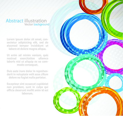 Colorful circles backgrounds art 01