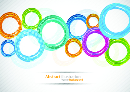 Colorful circles backgrounds art 03