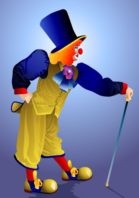 illustration cute clown 