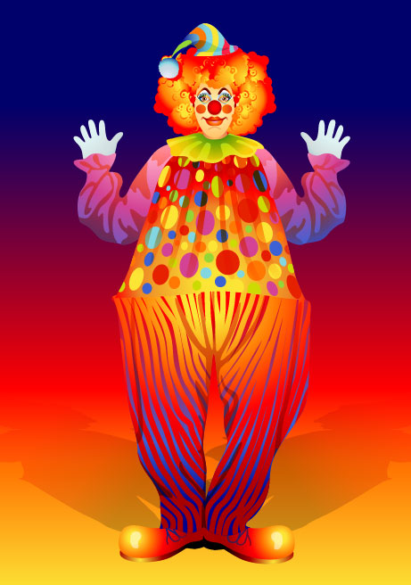 illustration cute clown 