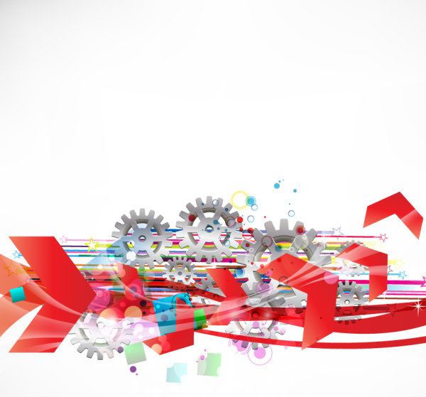 Vivid Arrow vector background mix 02