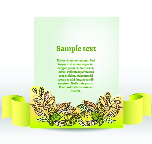 Set of Decorative banner vector 01