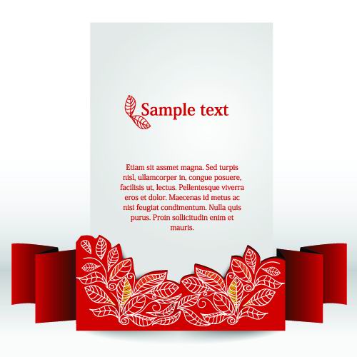 Set of Decorative banner vector 02