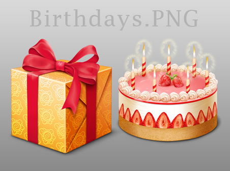 Birthday Elements MAC icons