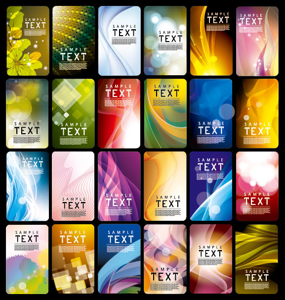 Various style Business Card template vector set 03