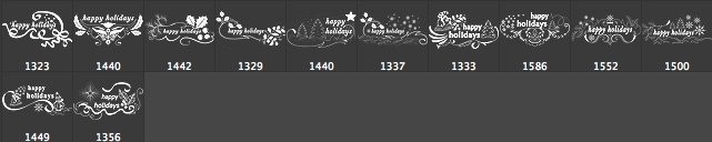 Christmas Text Brushes Christmas Text Brushes