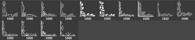 Christmas Corners Brushes Christmas Corners Brushes