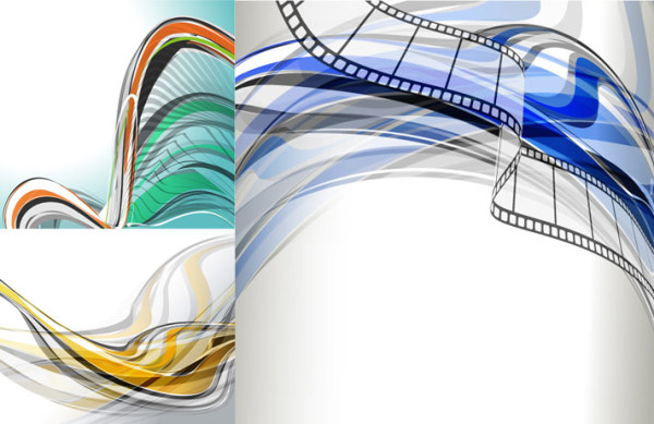 fashion dynamic lines background art Vector Graphic