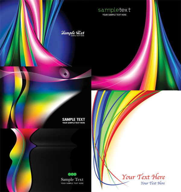 Rainbow dynamic lines of the background art