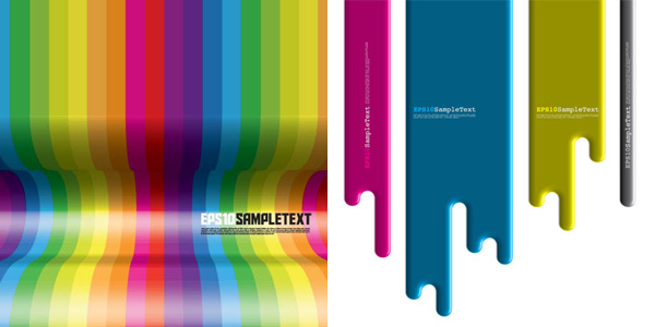 Flow Color Background Vector Graphic
