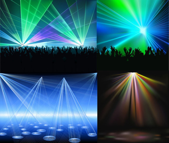 Laser display background