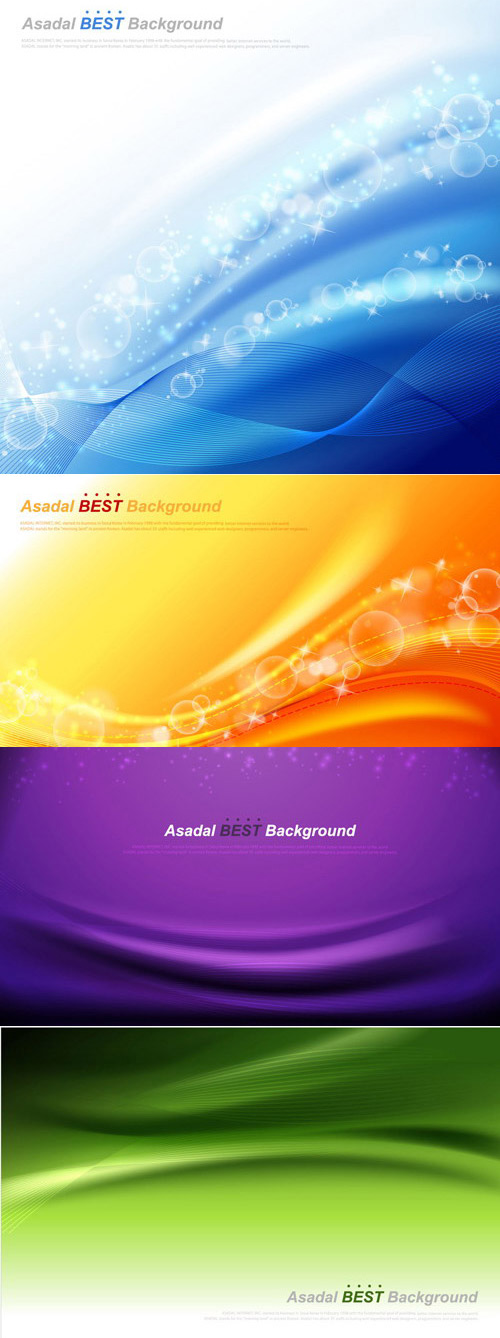 Color wave bubble background