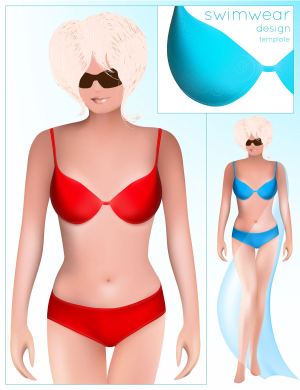 Clothes template design vector 17