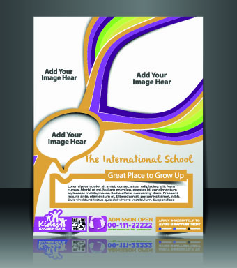 Business flyer and brochure cover design vector 86