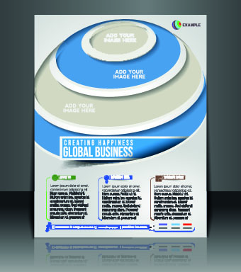 Business flyer and brochure cover design vector 87