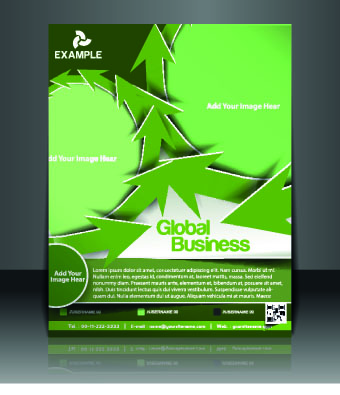 Business flyer and brochure cover design vector 88