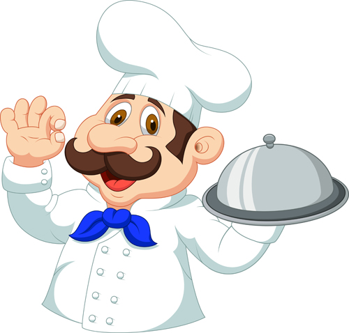 Cartoon cook cute design vector 01