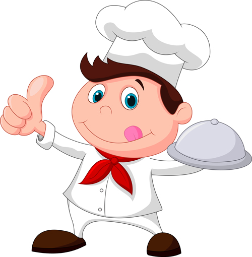 Cartoon cook cute design vector 02