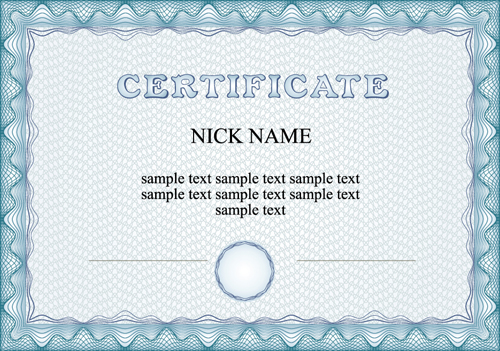 Modern certificate creative design vector set 01