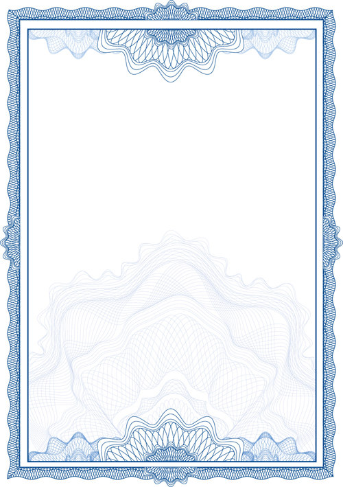 Modern certificate creative design vector set 02