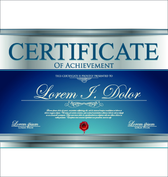 modern creative certificate 
