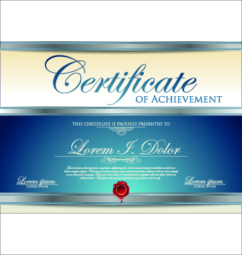 modern creative certificate 