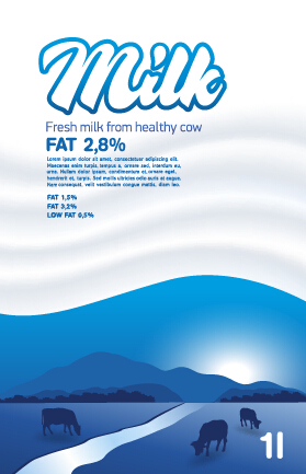 e milk advertising poster vectors 02 Creative milk advertising poster vectors 02