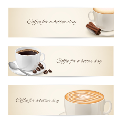 cup coffee banner 