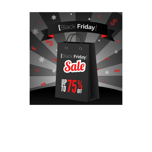 Discount black friday poster vector 02