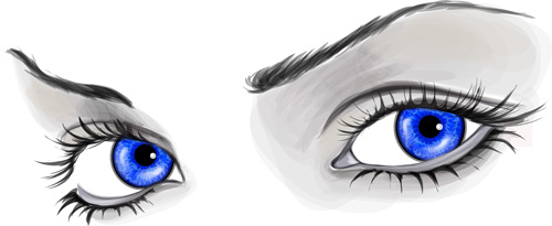 Different Eyes design vector 05