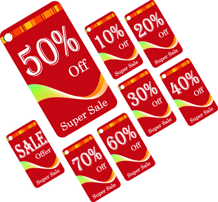 Creative Gift cards discount design vector 04