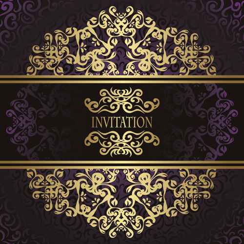 lden vintage frame vector background 02 Golden vintage frame vector background 02