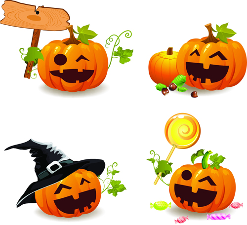 Halloween pumpkins smile vector - WeLoveSoLo