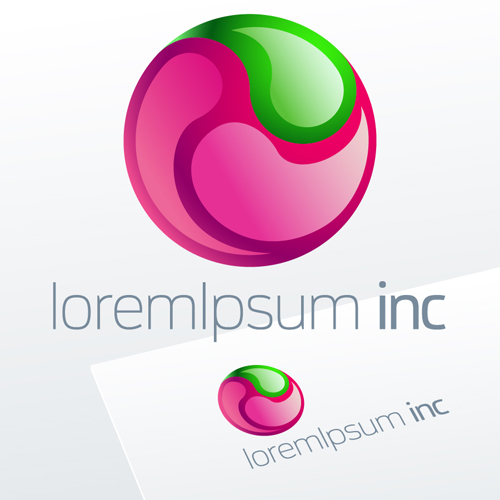 Huge collection of company logos creative vector 09