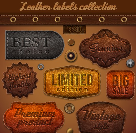 vintage leather labels label 