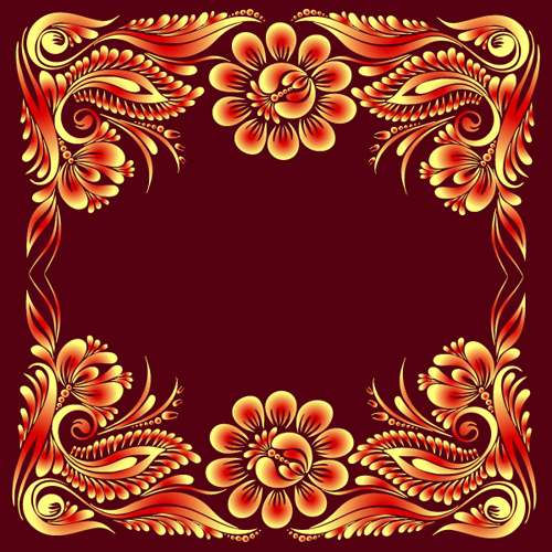 ornate floral decorative frame 