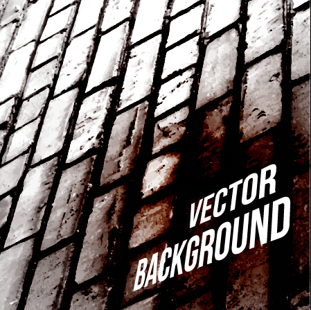 Realistic brick wall vector background 03