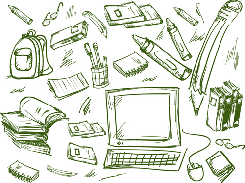 School drawn Creative vector 09