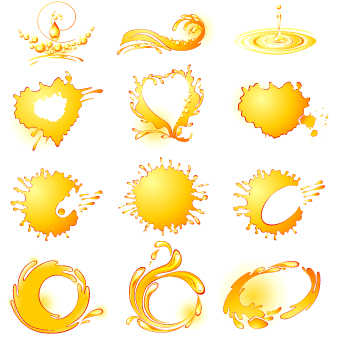 Splash drinks design vector 02