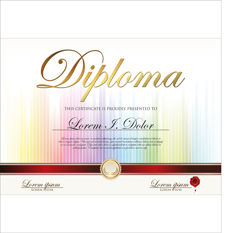 Vector Certificate template 04